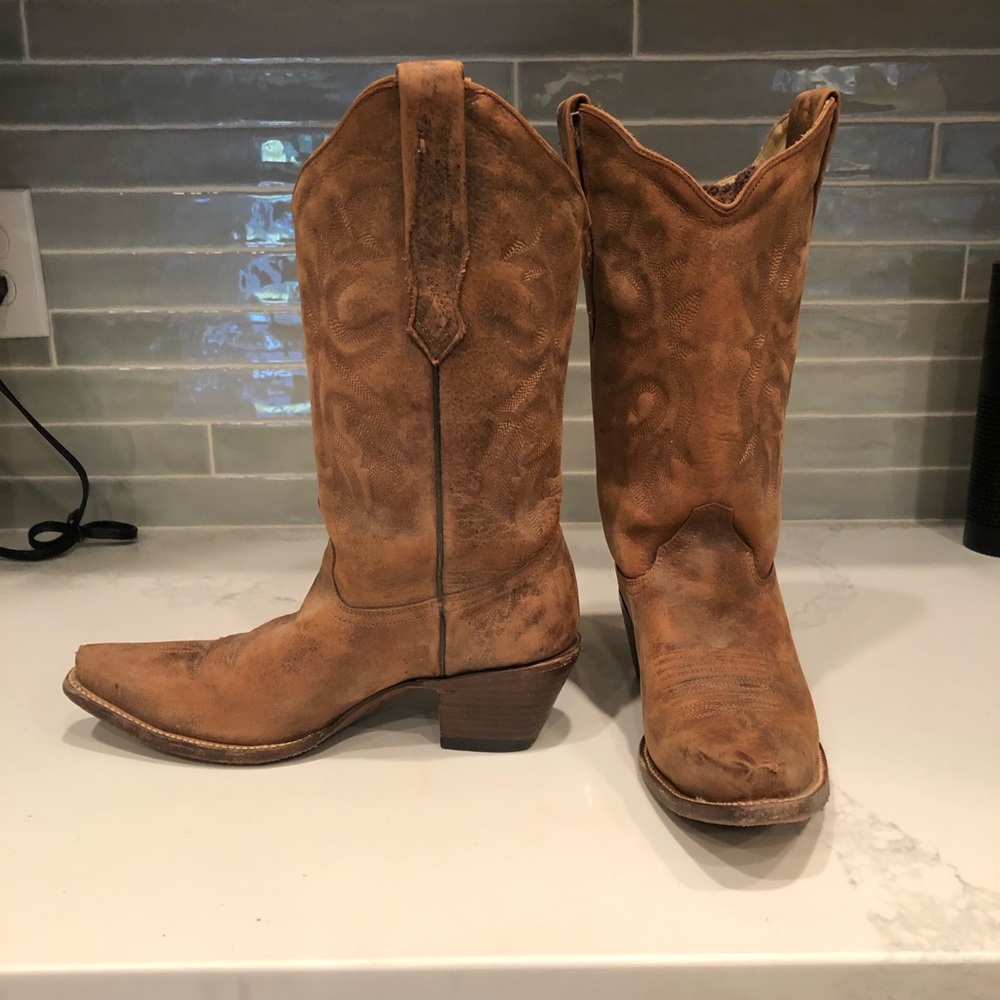 Corral Boots Leather Cowboy Boots, size 8